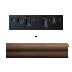 CANVAS 75" Mahogany - HiFi Soundbar