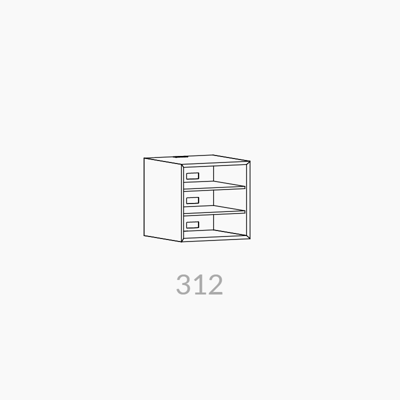 Clic 312 grundmodul. Eg finér