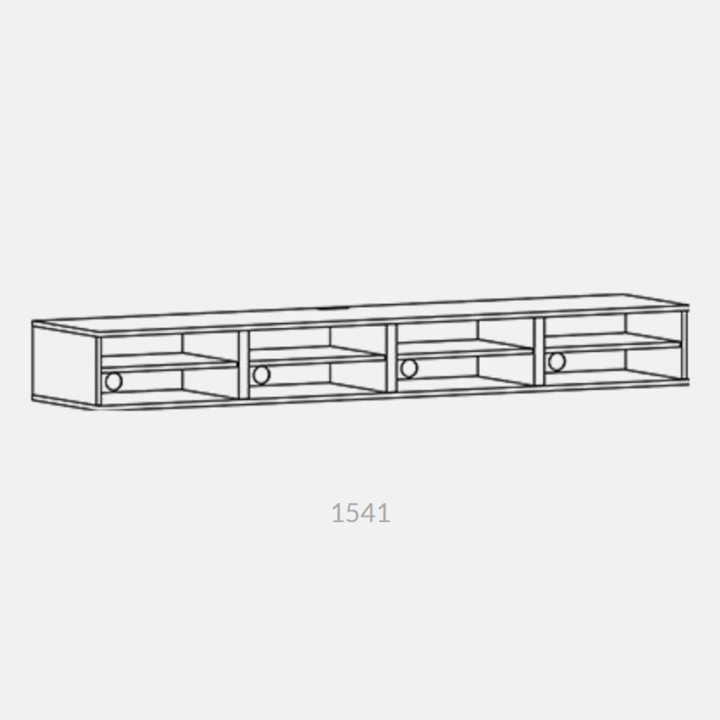 Unnu 1541 grundmodul (Valnød finér)