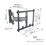Vogel's TVM 5445 ELITE Full Motion+ TV-vægbeslag 32–65" – Sort