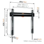Vogel's TVM 3405 COMFORT Fixed TV-vægbeslag 32–77" – Sort