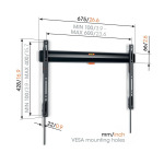 Vogel's TVM 3605 COMFORT Fixed TV-vægbeslag 40–100" – Sort